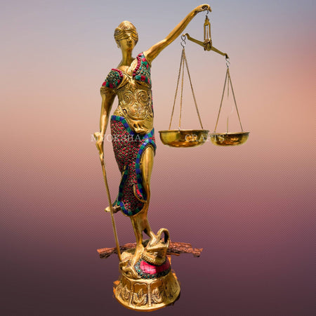 Brass Lady of Justice