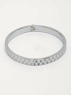 NVR Men's Silver-Plated Stainless Steel Kada Bracelet - Distacart