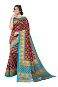 Vamika purple Printed Art Silk Saree