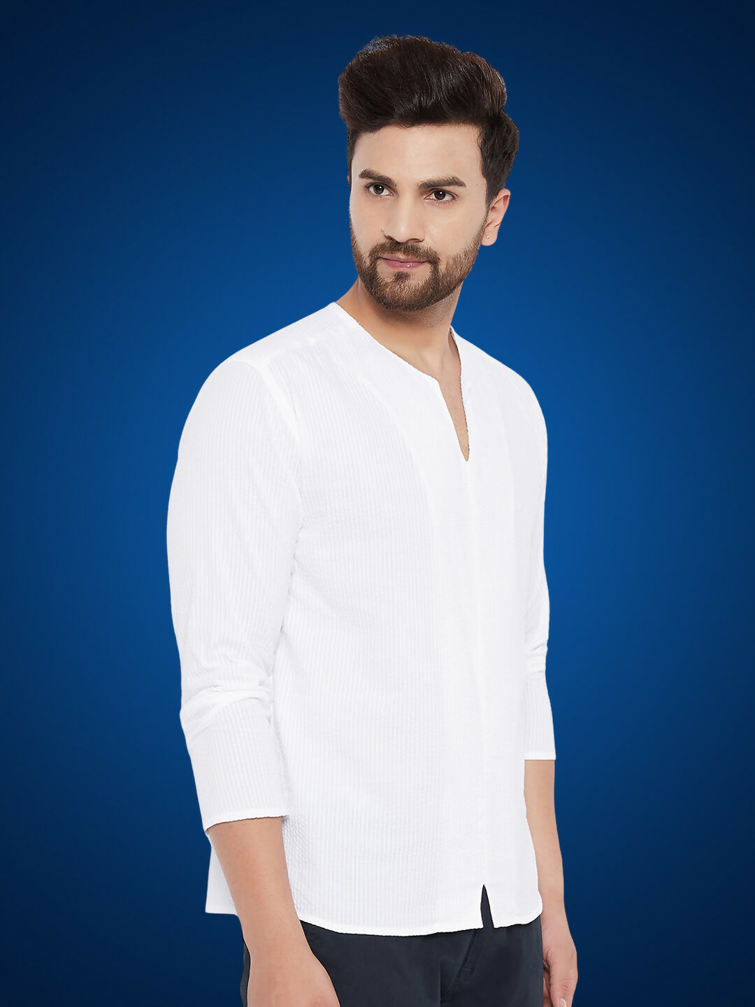 Even Apparels Men's Pure Cotton White Kurta