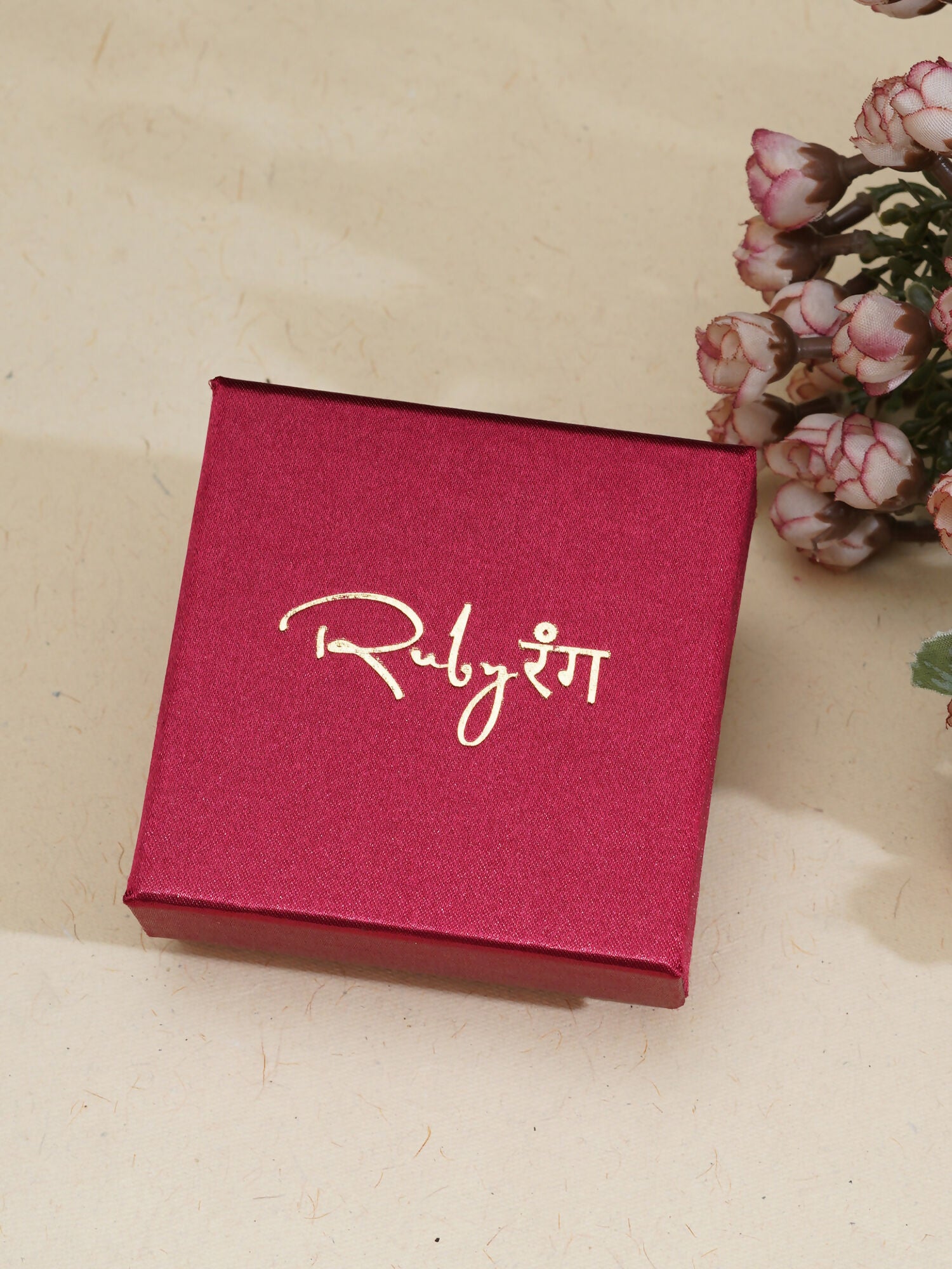 Kundan Necklace (Gold) - Ruby Raang