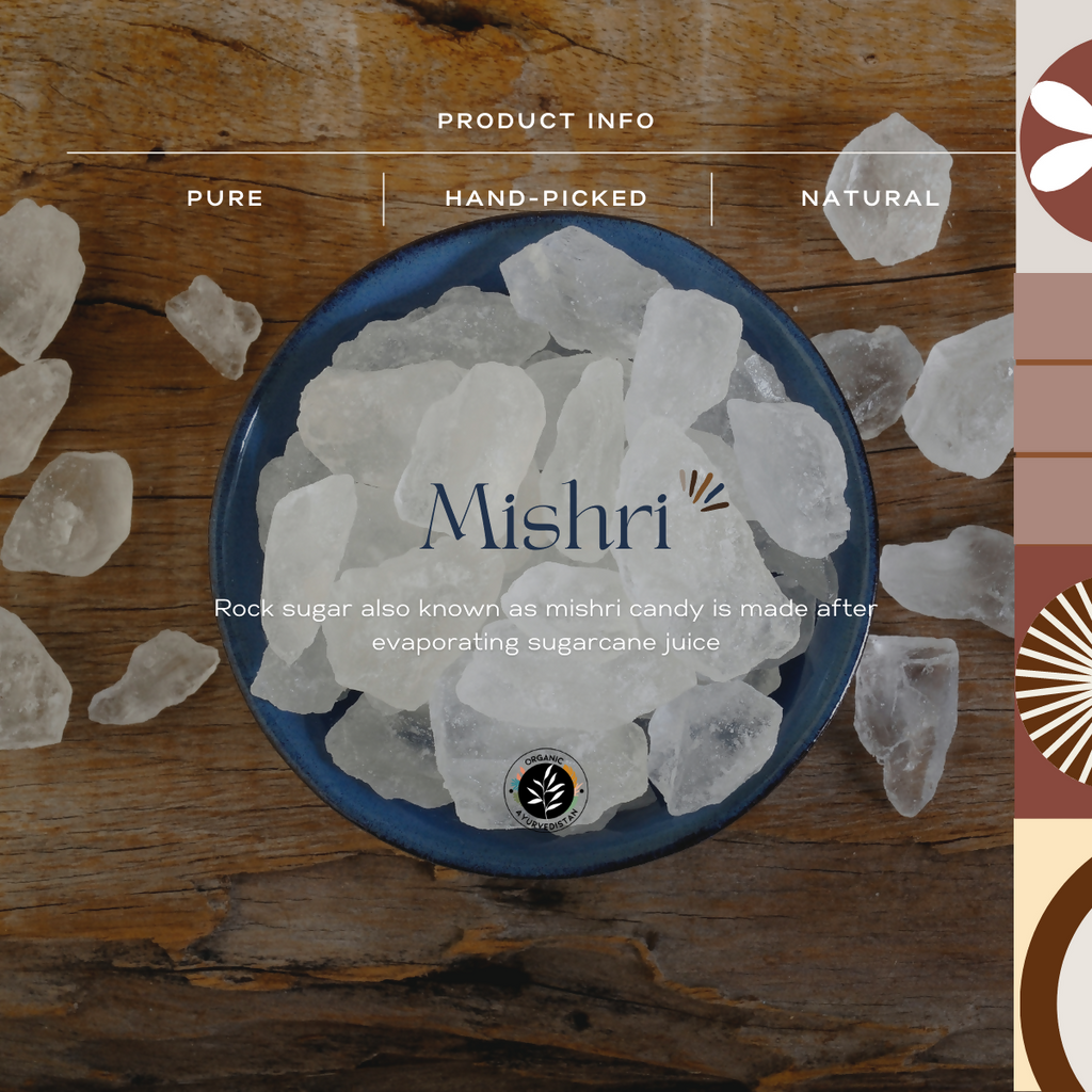 Organic Ayurvedistan Rock Sugar (Mishri) - Distacart