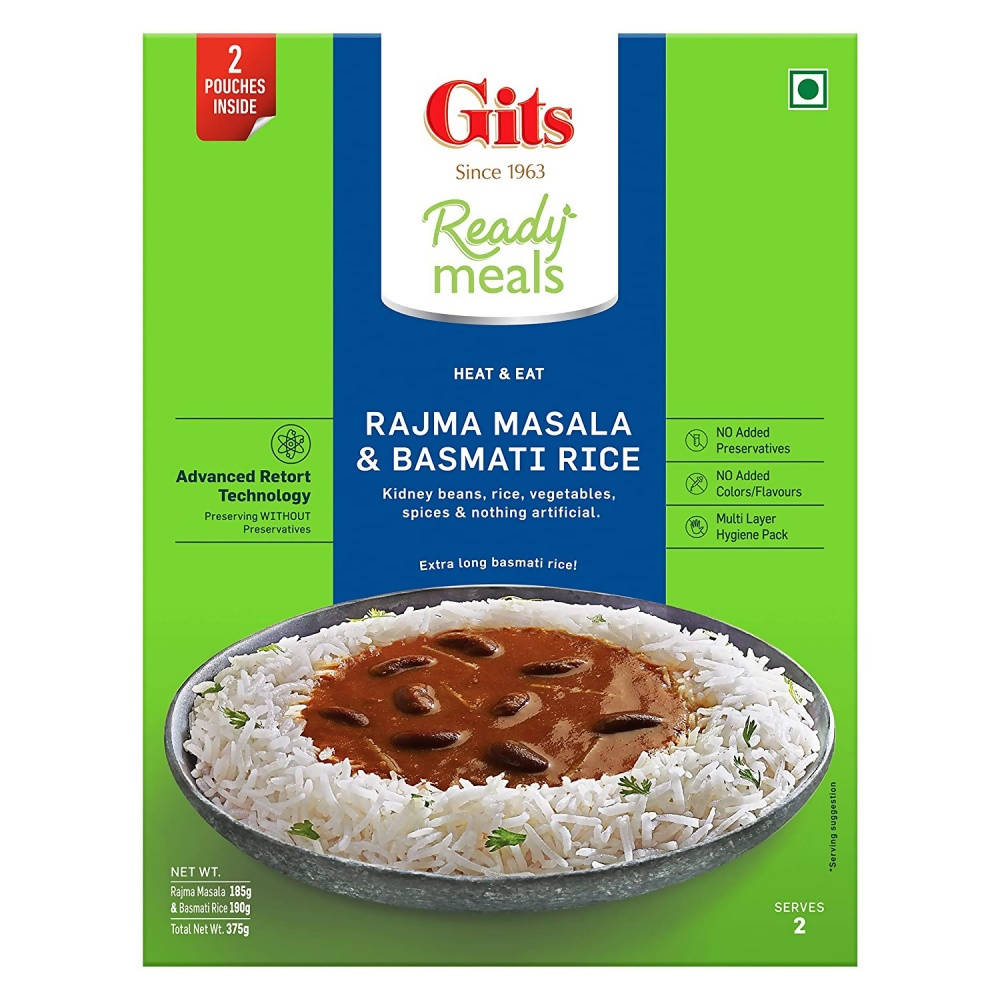 Gits Ready Meals Heat & Eat Rajma Masala & Basmati Rice