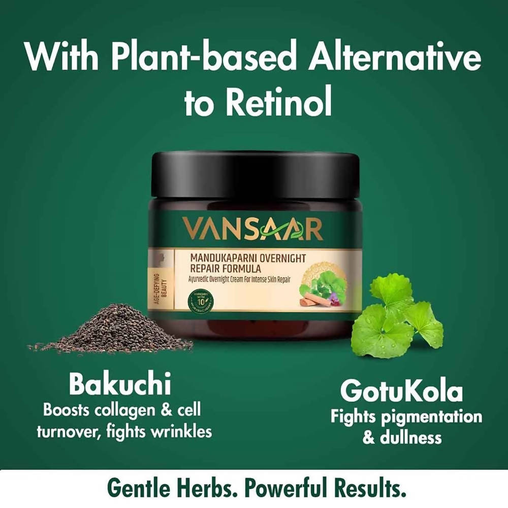 Baidyanath Vansaar Mandukaparni Overnight Repair Formula Cream