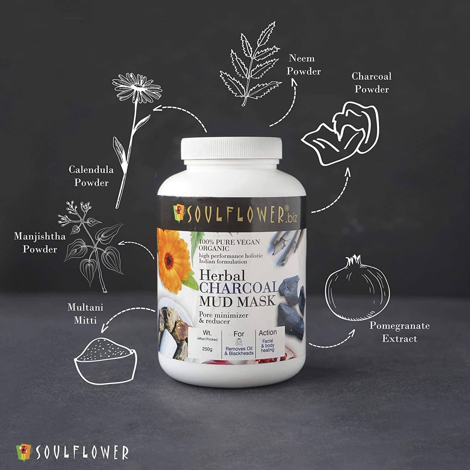 Soulflower Herbal Charcoal Mud Mask