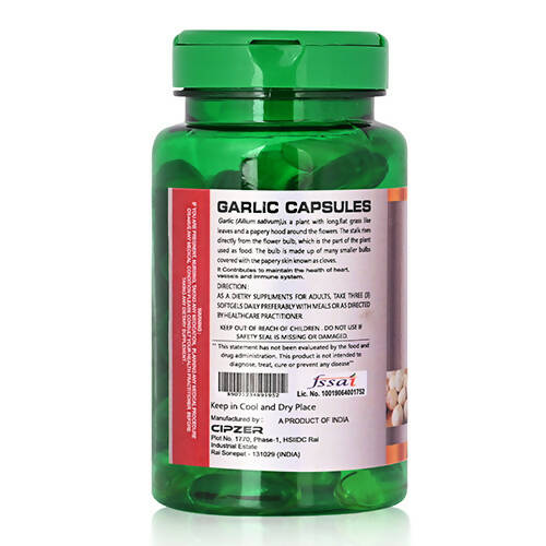 Cipzer Garlic Softgel Capsules - Distacart