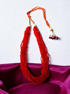 Inhanns Crystal Beads Luxe Edition – Multi-Layered Necklace - Red