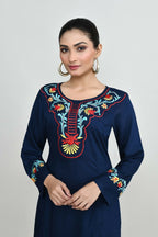 Joban Fashion Blue Rayon Tunic