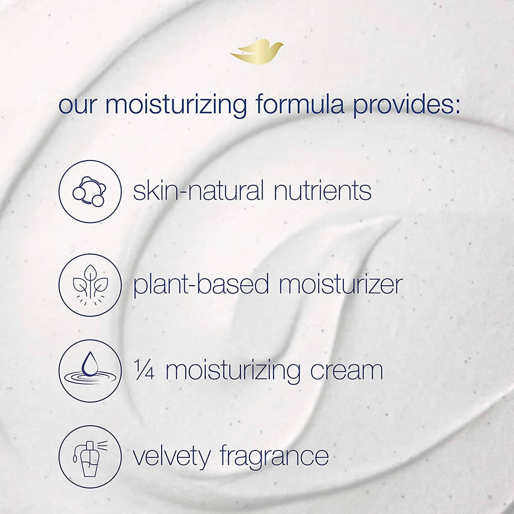 Dove Crushed Macadamia & Rice Milk Moderate Exfoliating Body Scrubating Body Polish Scrub