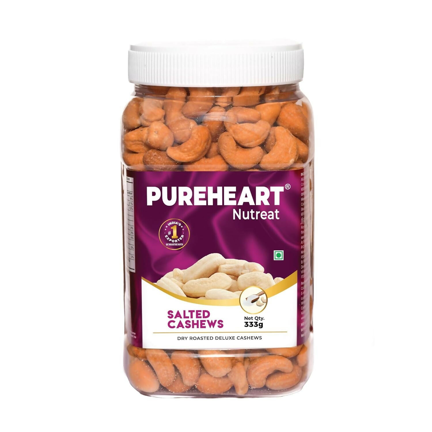 Pureheart Nutreat Roasted Salted Cashews - Distacart