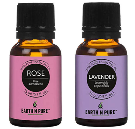 Earth N Pure Lavender & Rose Essential Oils