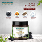 Medimade Wellness Activated Charcoal Face Gel Scrub