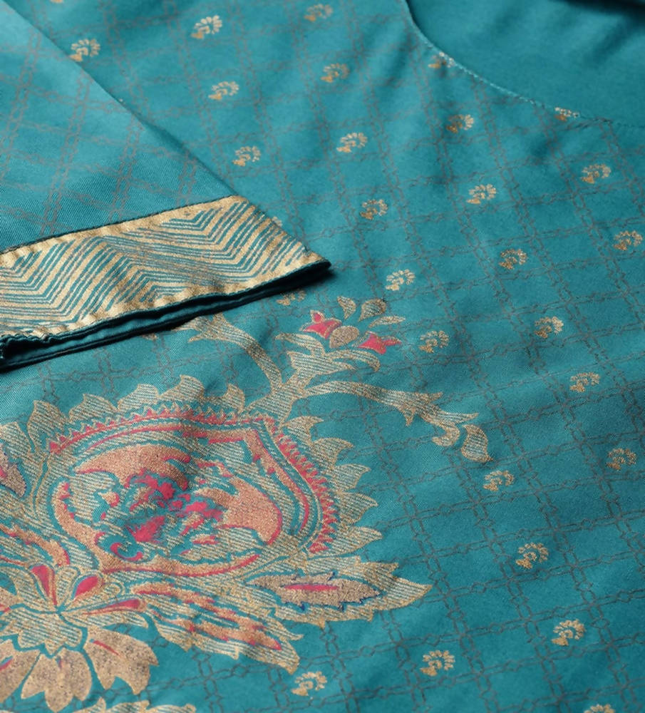 Vamika Sky Blue Printed Kurta Set