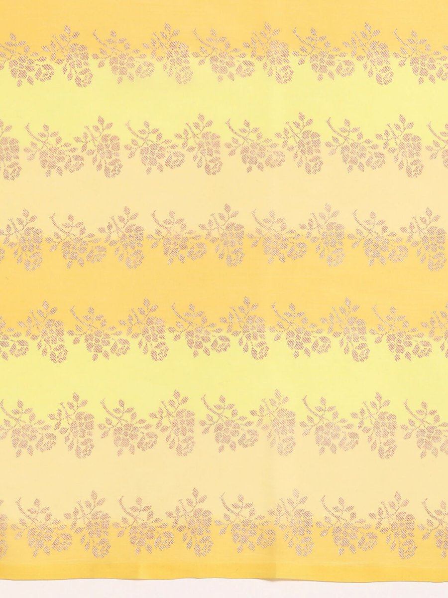 Ahalyaa Women's Traditional Semi Stitch Saree - Yellow