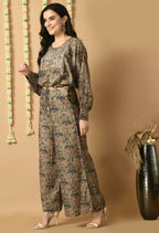 Joban Fashion D.Green Maslin Kurta Set