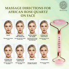 Buddha Natural M African Rose Quartz Face Roller - Helps To Reduce Puffiness Massager
