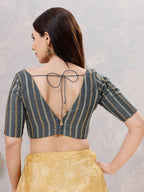 Joban Fashion Women Cotton Blend Grey Stitched Blouse
