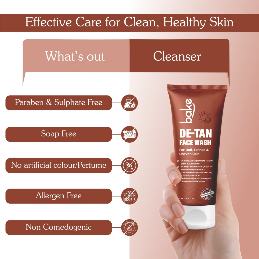Bake De-Tan Coffee Face Wash with Kojic Acid