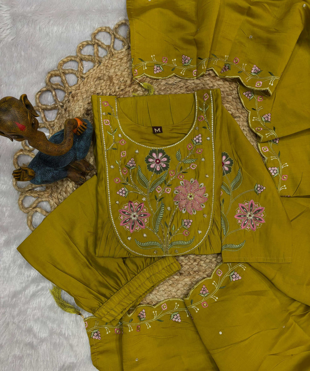 Pramukh Fab Mustard Color Viscose Roman Silk Kurta Set - Distacart