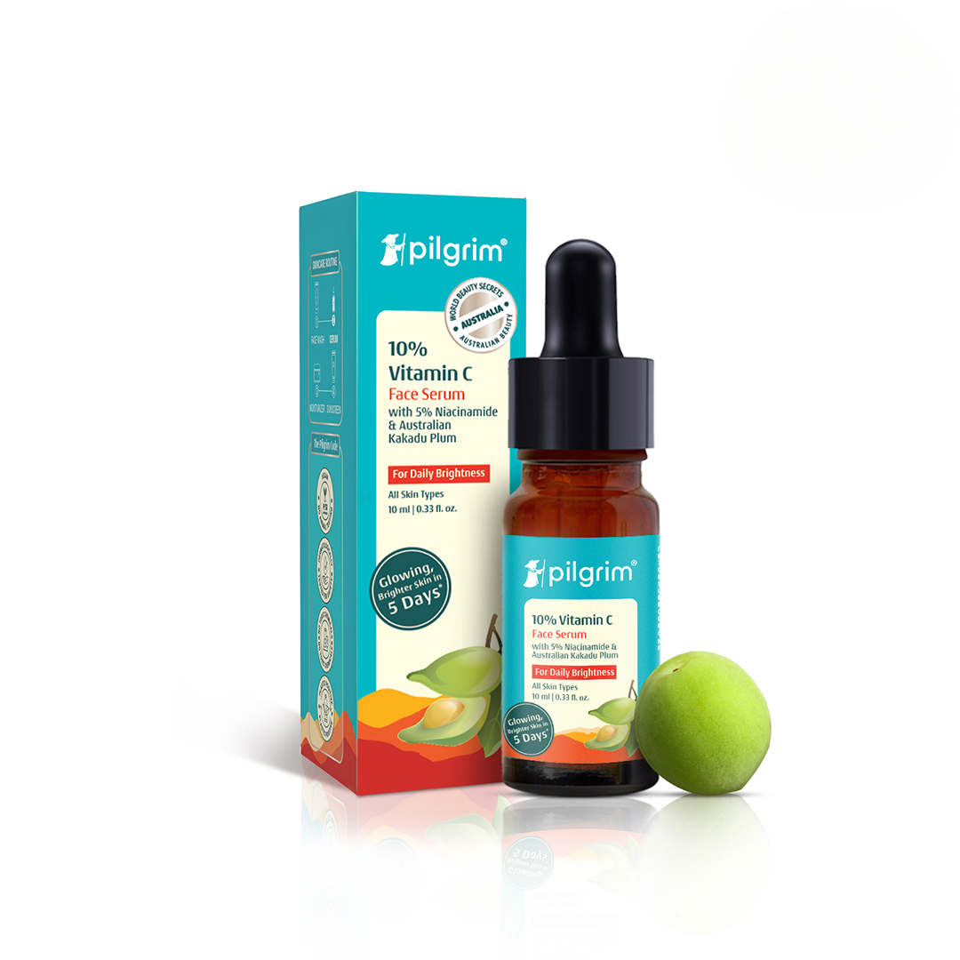Pilgrim 10% Vitamin C Face Serum For Daily Brightness 5% Niacinamide - Distacart