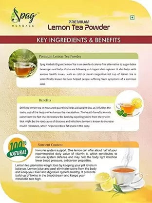 Spag Herbals Cold Instant Premix Lemon Tea - Distacart