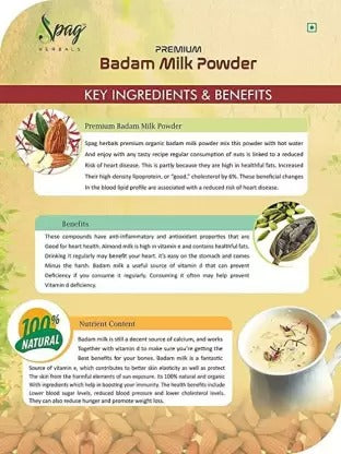 Spag Herbals Instant Cold Badam Milk Powder - Distacart