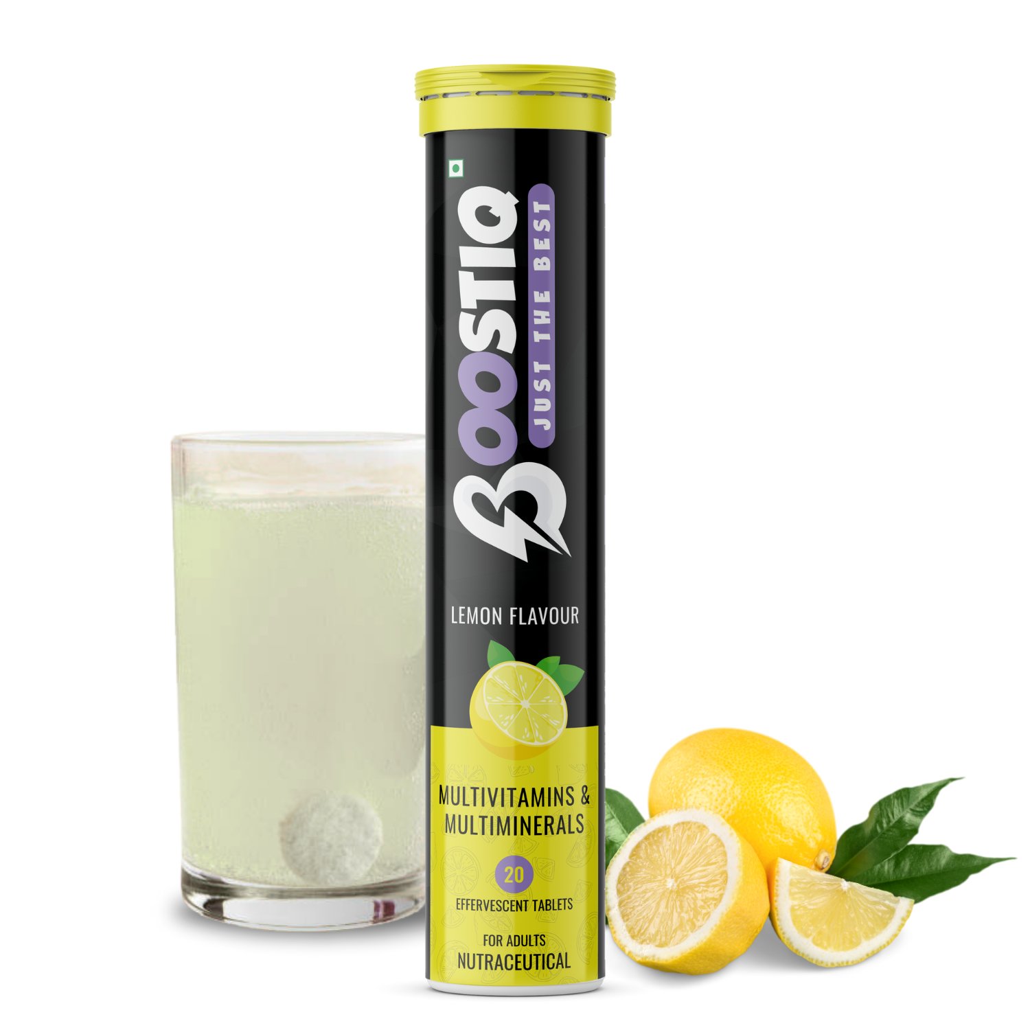 BOOSTIQ Multivitamin Effervescent Tablets - Lemon Flavour