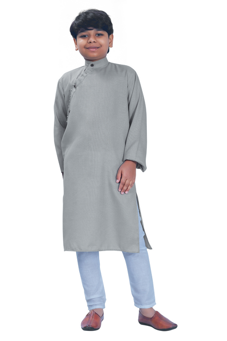 DEIANA'S Casual Designer Kurta Pyjama Set For Boys And kids (Grey)