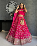 Lehenga Mart Glamorous Designer Lehenga Choli for Bridal and Bridesmaids Wedding Wear Choli