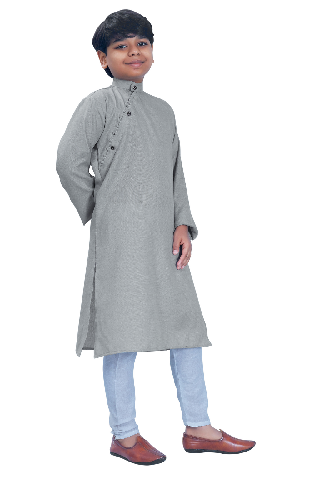 DEIANA'S Casual Designer Kurta Pyjama Set For Boys And kids (Grey)