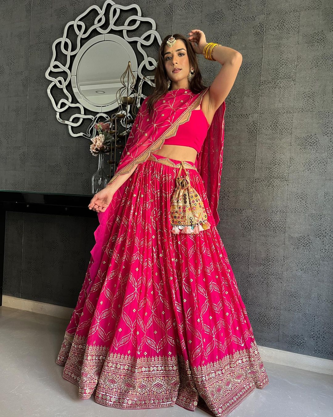 Lehenga Mart Glamorous Designer Lehenga Choli for Bridal and Bridesmaids Wedding Wear Choli