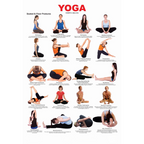 Dreamland Publications Yoga Chart - 2 : Children Reference Educational Laminated Chart - Distacart