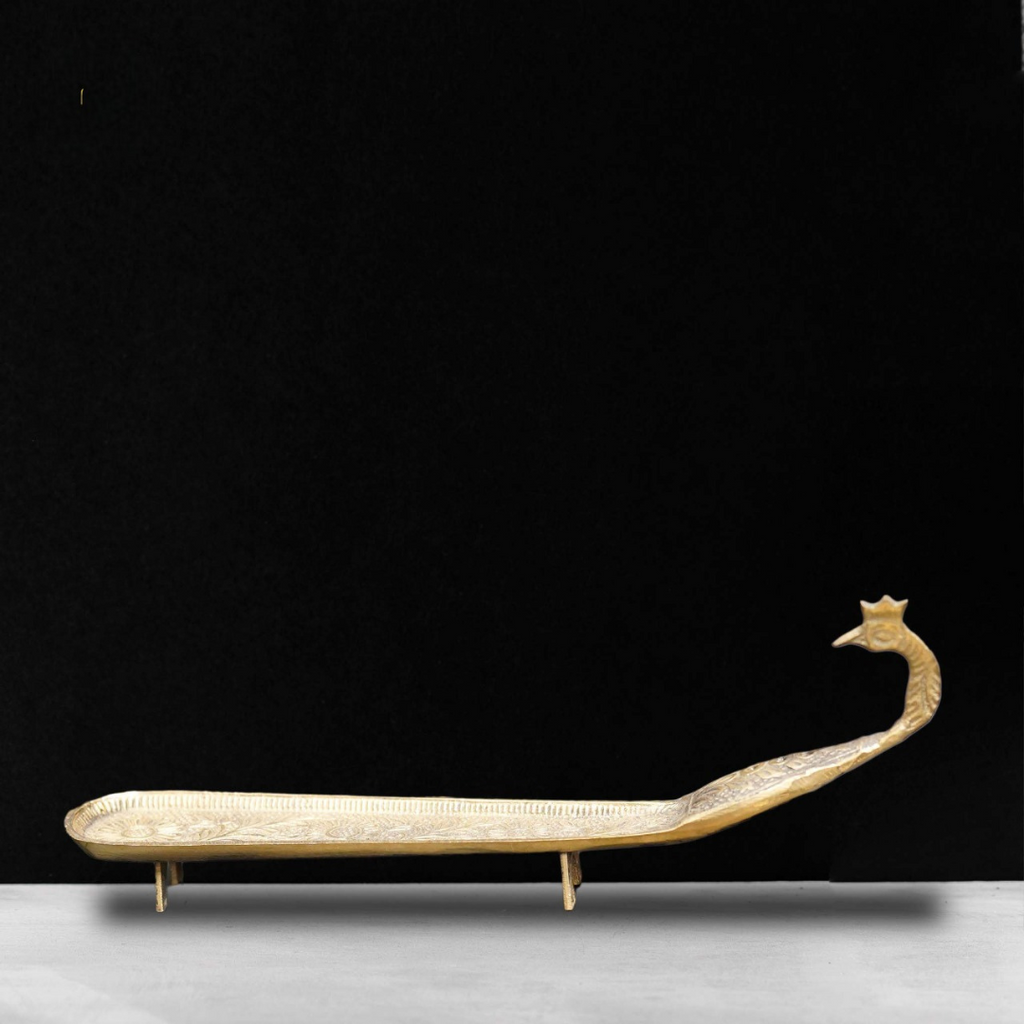 Brass Peacock Agarbatti Holder
