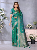 Anaita Green Premium Banarasi Tissue Silk Saree With Gala Weaving Work - Distacart