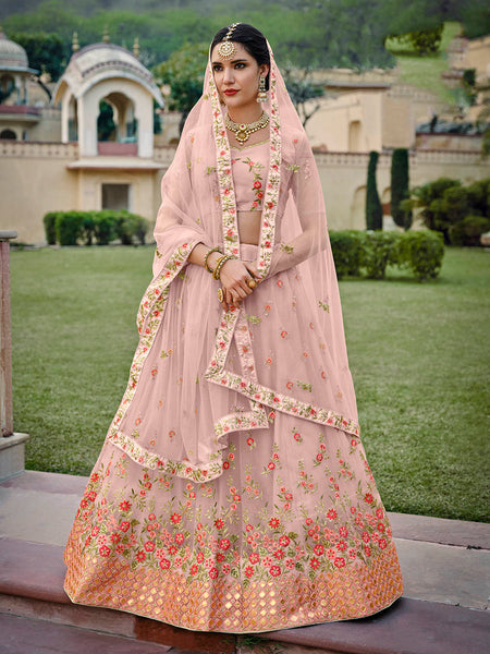 Myra Moor Net Heavy Embroidered Designer Lehenga