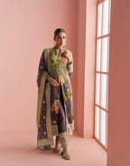 Anaita Multi Silk Stitched Anarkali Suit With Digital Printed Work - Distacart