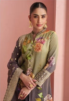Anaita Multi Silk Stitched Anarkali Suit With Digital Printed Work - Distacart