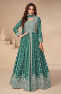 Anaita Green Chinon With Sequence Embroidery Salwar Suit - Distacart