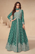 Anaita Green Chinon With Sequence Embroidery Salwar Suit - Distacart
