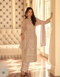 Anaita Peach Georgette Stitched Suit With Embroidery & Beads Work - Distacart
