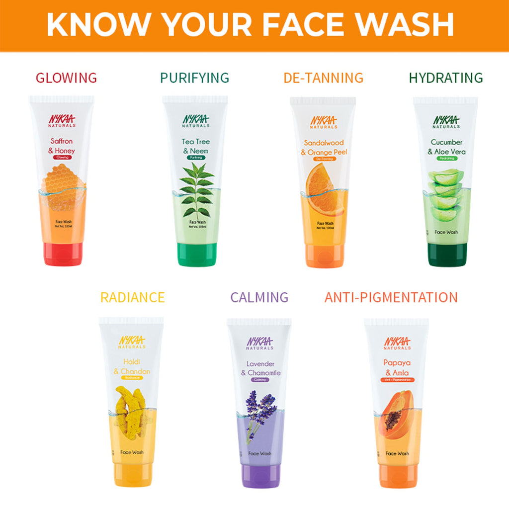 Nykaa Anti-Acne Face Wash With Salicylic Acid, Tea Tree & Neem - For Oily & Acne Prone Skin - Sandalwood Orange Peel