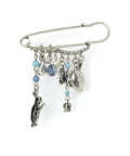 Rhodium-Plated Alloy Designer Stylish Brooch Pin - The Pari
