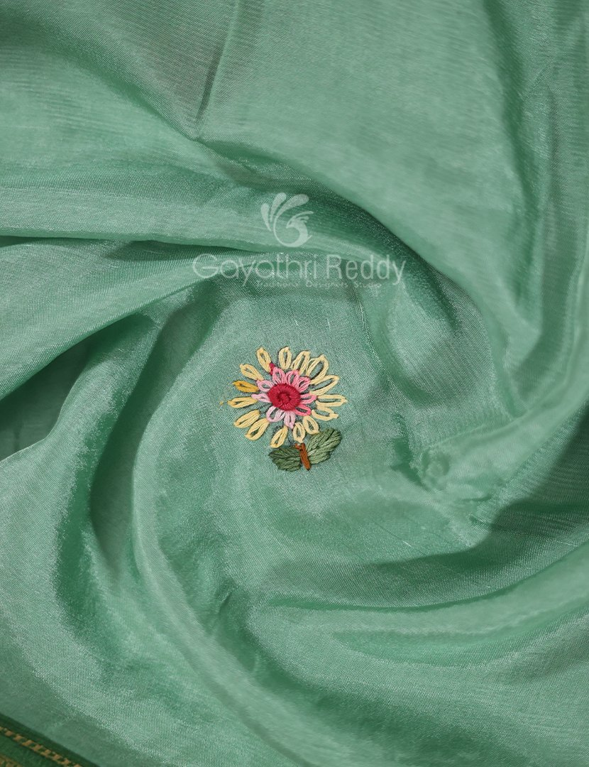 Vibrant Bright Red With Floral Motifs Pure Dola Silk Saree By Gayathri Reddy Designer Studio
