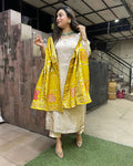 Vegaa Fashion Off White Chanderi Silk Embroidered Salwar Suit - Distacart
