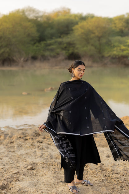 Vegaa Fashion Black Chanderi Silk Designer Salwar Suit - Distacart