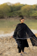 Vegaa Fashion Black Chanderi Silk Designer Salwar Suit - Distacart
