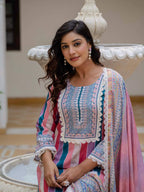 Vegaa Fashion Pink Rayon Embroidered Salwar Suit - Distacart