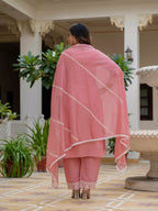 Vegaa Fashion Light Pink Roman Silk Embroidered Salwar Suit - Distacart