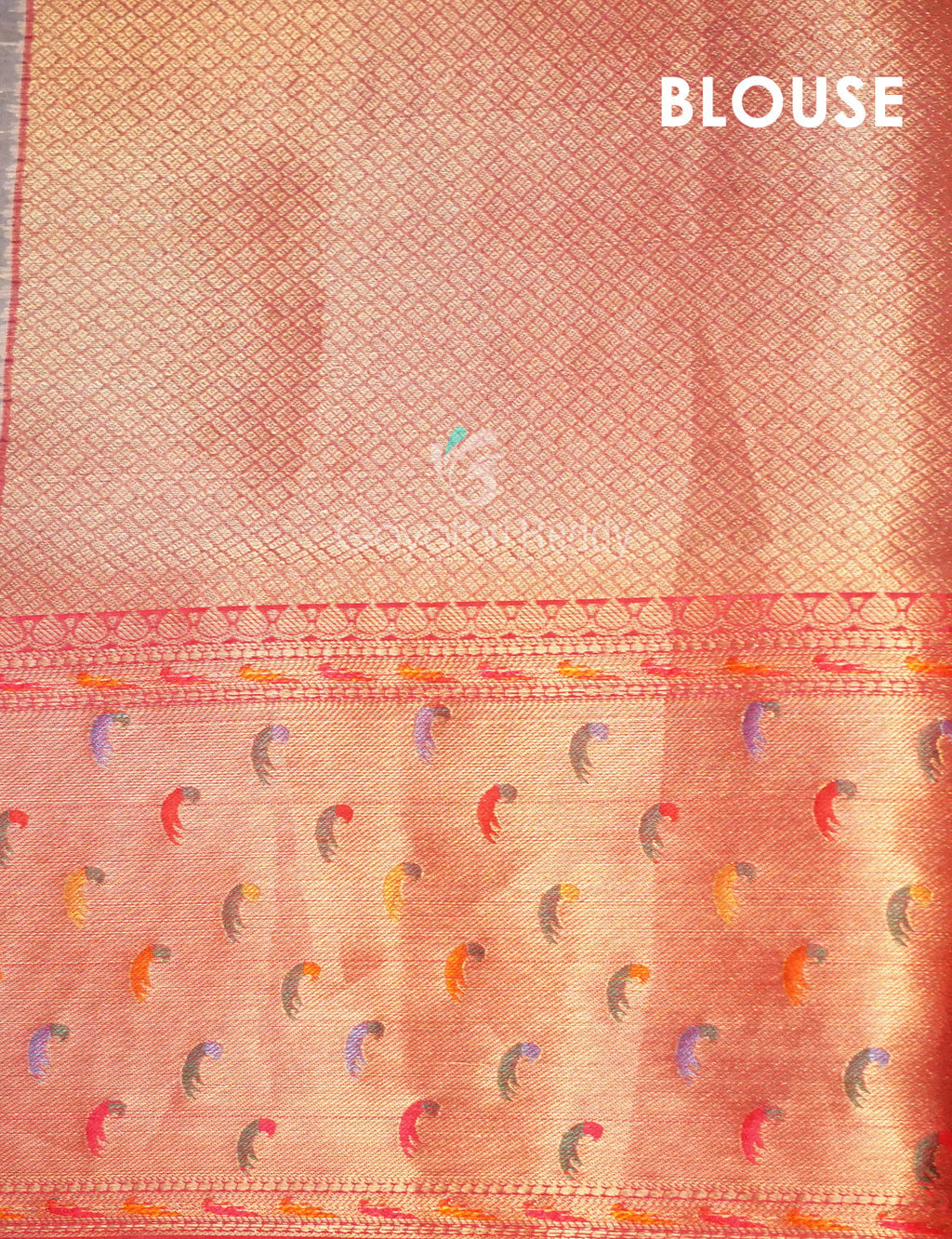 Shades Of Red Colour Banaras Borders And Creeper Design Semi Silk Saree By Gayathri Reddy Designer Studio