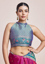 Monjolika Fashion Magenta Banarasi Silk In Satin Is Classy Embellished With Golden Zari Work Saree - Distacart